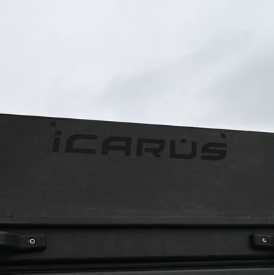 Alu-Cab Merchandise Icarus Sticker medium, schwarz