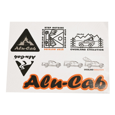 Alu-Cab Merchandise Sticker Page Version 2