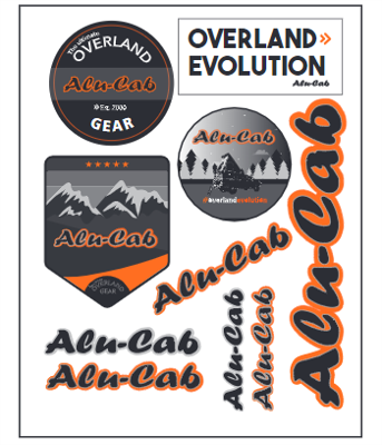 Alu-Cab Merchandise Sticker Page (pack of 100) 