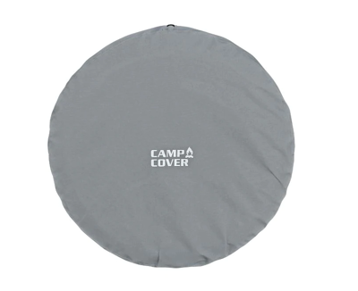 Camp Cover Reserveradabdeckung ripstop mit reflektierender Aufschrift 83cm Durchmesser schwarz