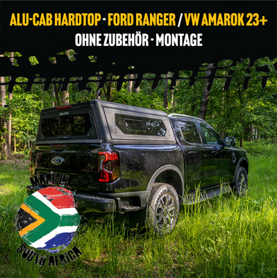 Alu-Cab Canopy for Ford Ranger and VW Amarok 2023+ without accessories - mounting