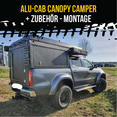 Alu-Cab Canopy Camper with 1h accessories - mounting