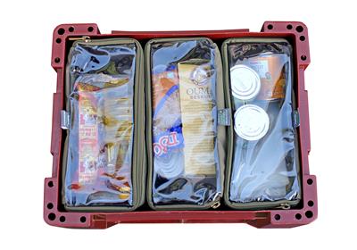 Camp Cover Ammo-Box-Taschen-Set mit durchsichtigem Deckel Aufteilung 3x Drittel Khaki