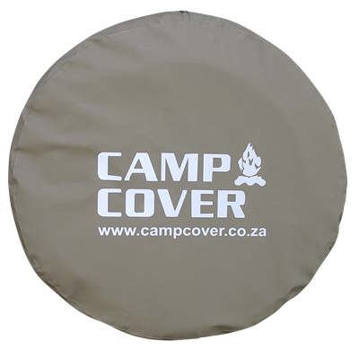 Camp Cover Reserveradabdeckung ripstop mit reflektierender Aufschrift 78cm Durchmesser Khaki
