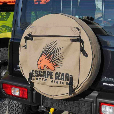 Escape Gear Reserveradabdeckung 29" Reserveradtasche Khaki mit Stautasche Khaki