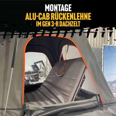 Alu-Cab Backrest in Gen-R Roof Tent - Mounting