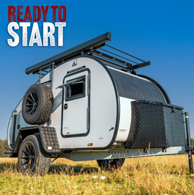 HeroCamper Camping Anhänger "Ready to Start" Light Grey