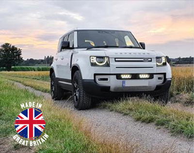 Lazer Lamps Grille Kit Land Rover Defender (2020+) - incl. 2x Triple-R 750 Wide