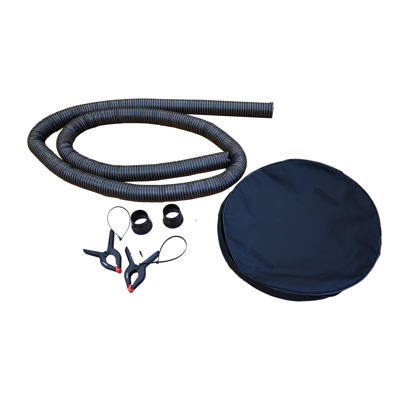 Hot air tube set for mobile parking heater box