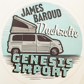 Gensis Import Sticker James Baroud Dachzelt Retro Caselani 95mm ⌀