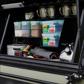Alu-Cab Seitenfach Groß 730 x 750 Schwarz mit Kitchen Kit für Land Cruiser