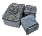 Camp Cover Ammo-Box-Taschen-Set mit durchsichtigem Deckel Aufteilung: 2x Viertel/ 1x Halb, Schwarz