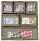 Camp Cover Door Storage System with six clear pockets and velcro, khaki