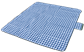 Camp Cover Picnic Rug water-resistant, blue checkered 