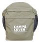 Camp Cover Wheel Bin Safari Style 31" with two bags, khaki